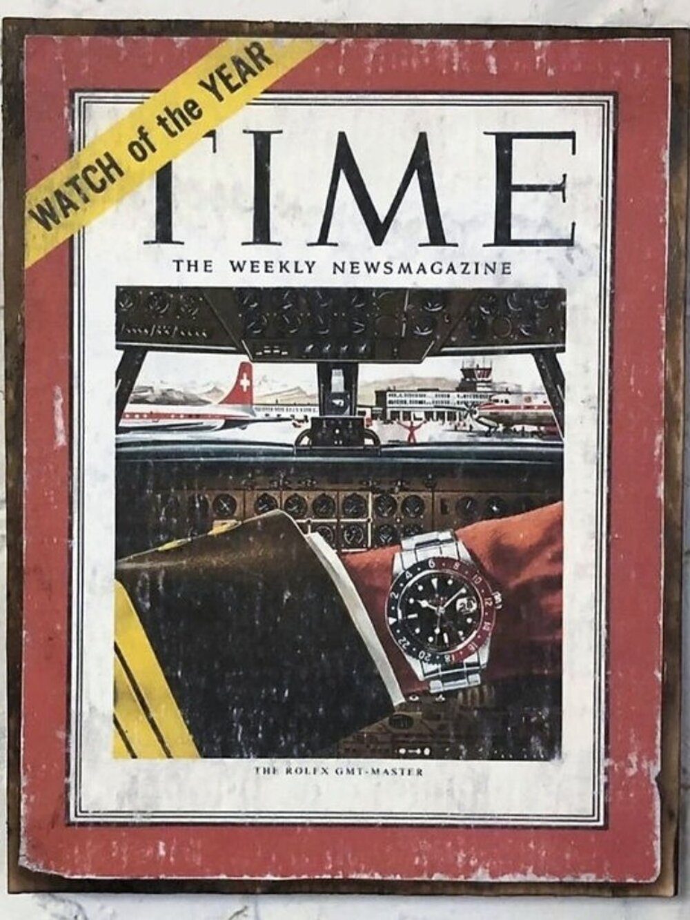 Rolex gmt master 6542 Time Life cover Distressed art work 369Mafia
